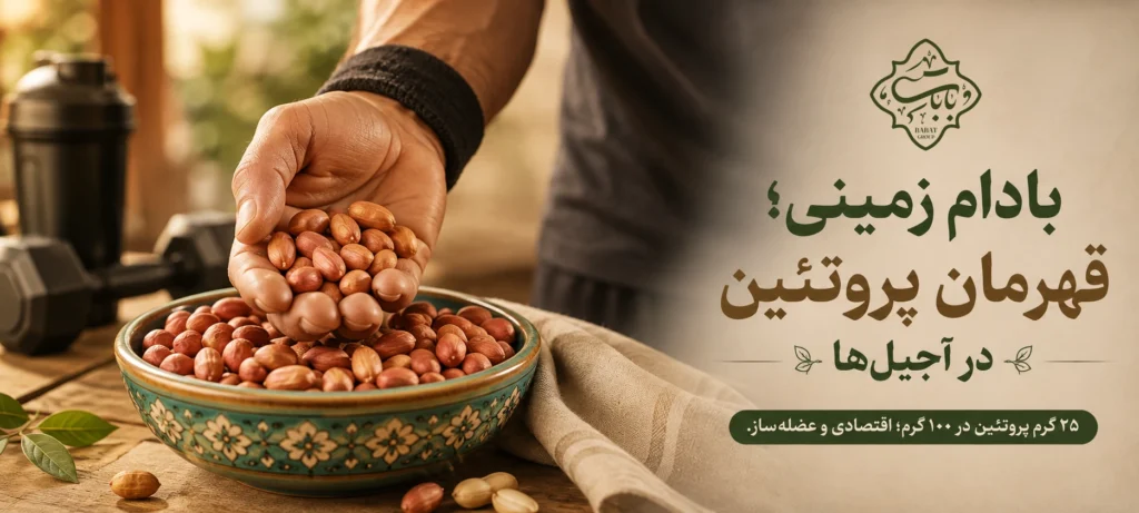 بادام زمینی قهرمان پرونئین در آجیلها